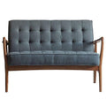 Humber 2 Seater Sofa Dark Grey Linen W1170 x D660 x H775mm Living Regency Studio 