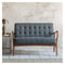 Humber 2 Seater Sofa Dark Grey Linen W1170 x D660 x H775mm Living Regency Studio 