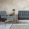 Humber 2 Seater Sofa Dark Grey Linen W1170 x D660 x H775mm Living Regency Studio 