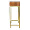 Industrial 2 Drawer Console Table with Iron Base Living Artisan Furniture 