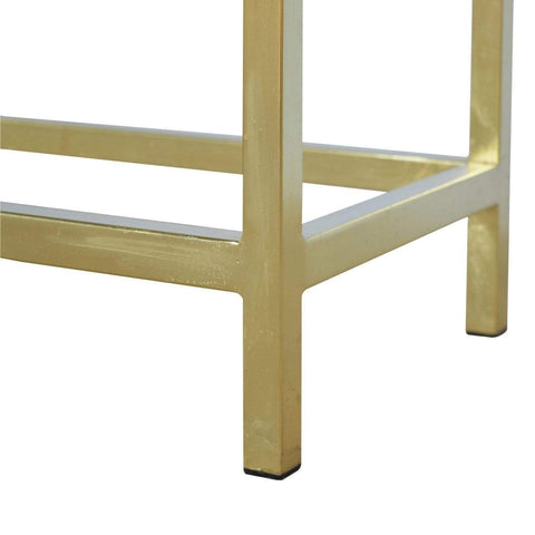 Industrial 2 Drawer Console Table with Iron Base Living Artisan Furniture 