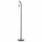 Industrial Black And Brass Floor Lamp Inc Bulb Lighting Hill Interiors 