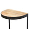 Industrial End Table with Wooden Top Living Artisan Furniture 