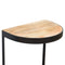 Industrial End Table with Wooden Top Living Artisan Furniture 