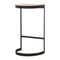 Industrial End Table with Wooden Top Living Artisan Furniture 