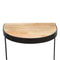 Industrial End Table with Wooden Top Living Artisan Furniture 