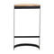 Industrial End Table with Wooden Top Living Artisan Furniture 