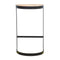 Industrial End Table with Wooden Top Living Artisan Furniture 