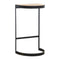 Industrial End Table with Wooden Top Living Artisan Furniture 