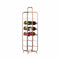 Industrial Inspired Copper Finished 12 Bottle Wine Holder Dining Hill Interiors 