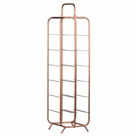 Industrial Inspired Copper Finished 12 Bottle Wine Holder Dining Hill Interiors 