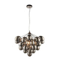 Infinity 6 Pendant Light Black Chrome Lighting Regency Studio 
