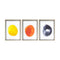 Ink Wash Abstract Framed Art Set of 3 Accessories Regency Studio 