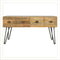 Iron Base Coffee Table with 4 Drawers Living Artisan Furniture 