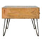 Iron Base Coffee Table with 4 Drawers Living Artisan Furniture 