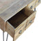 Iron Base Coffee Table with 4 Drawers Living Artisan Furniture 