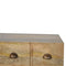 Iron Base Coffee Table with 4 Drawers Living Artisan Furniture 