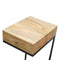 Iron Base Geometric Style Bedside Sleeping Artisan Furniture 
