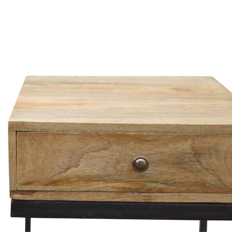 Iron Base Geometric Style Bedside Sleeping Artisan Furniture 