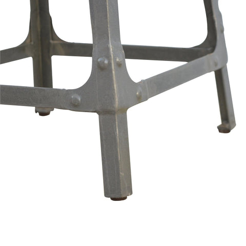 Iron Kitchen Table with 3 Nesting Stools Dining Artisan Furniture 