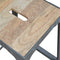 Iron Kitchen Table with 3 Nesting Stools Dining Artisan Furniture 