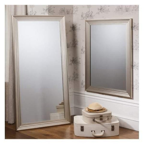 Jackson Rectangle Mirror Silver 42x30" Sleeping Regency Studio 