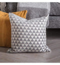 Jacquard Triangles Cushion Grey Accessories Regency Studio 