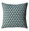 Jacquard Triangles Cushion Mint Accessories Regency Studio 