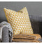 Jacquard Triangles Cushion Ochre Accessories Regency Studio 