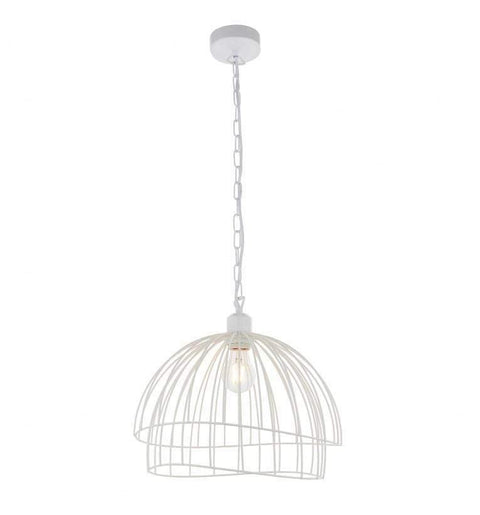 Jericho Pendant Light Matt White Lighting Regency Studio 