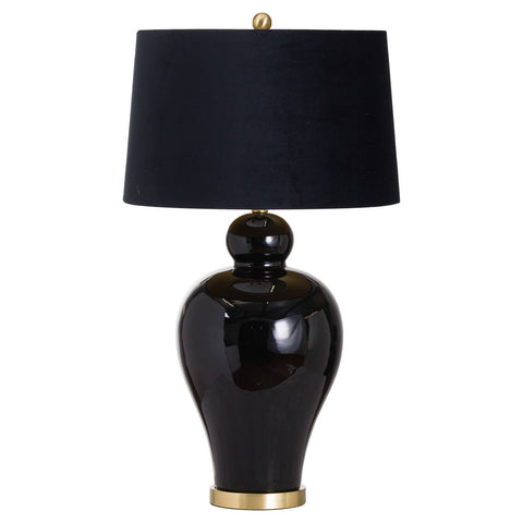 Kalvin Black Table Lamp Lighting Hill Interiors 