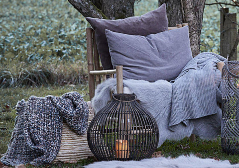 Kayla Throw in Cement Grey by Lene Bjerre Throw Lene Bjerre 