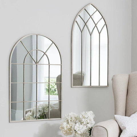 Kelford Cream Metal Window Mirror 35.5x23.5" Sleeping Regency Studio 