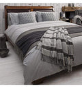 Kintyre Quilt Cover Set Grey Double Sleeping Regency Studio 
