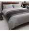 Kintyre Quilt Cover Set Grey Double Sleeping Regency Studio 