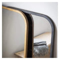 Kurva Black Rectangle Mirror W610 x H810mm Sleeping Regency Studio 