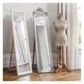 Lambeth Wood Cheval Mirror White 71x18" Sleeping Regency Studio 