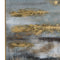 Large Abstract Grey And Gold Glass Image With Gold Frame Accessories Hill Interiors 