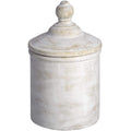 Large Antique White Cannister Accessories Hill Interiors 