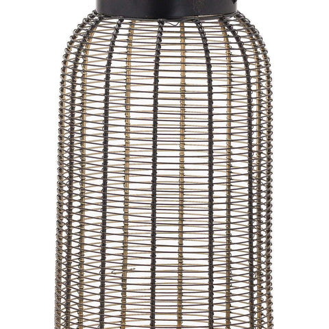 Large Balck Glowray Wire Lantern Accessories Hill Interiors 