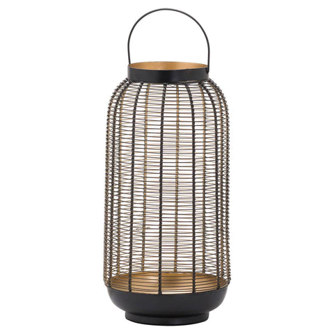 Large Balck Glowray Wire Lantern Accessories Hill Interiors 