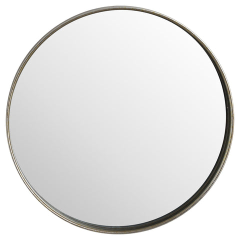 Large Bronze Narrow Edged Wall Mirror Mirrors Hill Interiors 