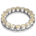 Large Circular Cast Aluminium Votive Tray With Mercury Glass Accessories Hill Interiors 