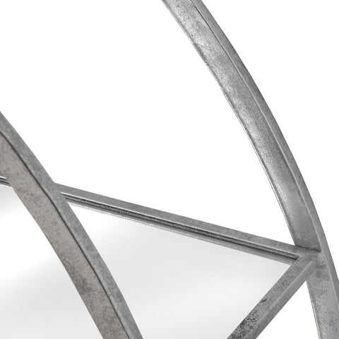 Large Circular Silver Wall Hanging Multi Shelf Living Hill Interiors 
