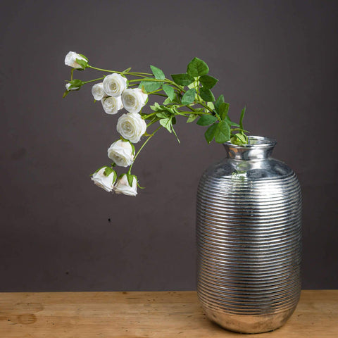 Large Classic White Spray Rose Accessories Hill Interiors 