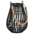 Large Domed Rattan Lantern With Rope Detail Accessories Hill Interiors 