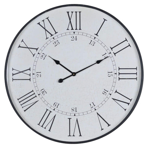 Large Embossed Station Clock Accessories Hill Interiors 