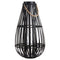 Large Floor Standing Domed Wicker Lantern With Rope Detail Accessories Hill Interiors 