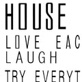 Large Glass House Rules Wall Art Accessories Hill Interiors 
