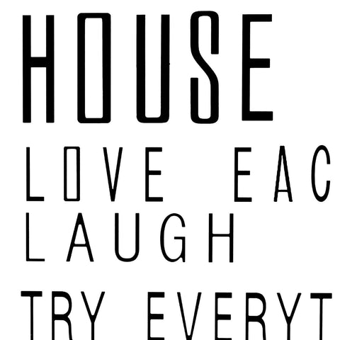 Large Glass House Rules Wall Art Accessories Hill Interiors 